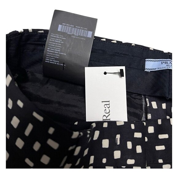 Prada Milano Virgin Wool Luxury Designer Straight Leg Pants Womens Size 42 - Picture 3 of 9